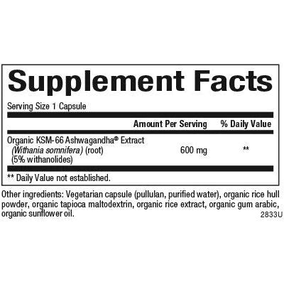 Stress-Relax Ashwagandha KSM-66 - Natural Factors