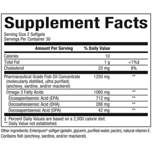 RxOmega-3 Mini-Gels - Natural Factors - 60 softgels