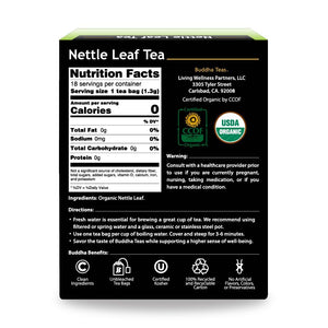 Organic Nettle Leaf Tea - Buddha Teas - 18 tea bags
