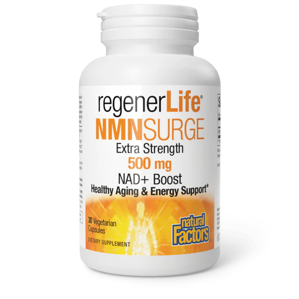 regenerLife NMNSurge NAD+ Boost 500 mg - Natural Factors