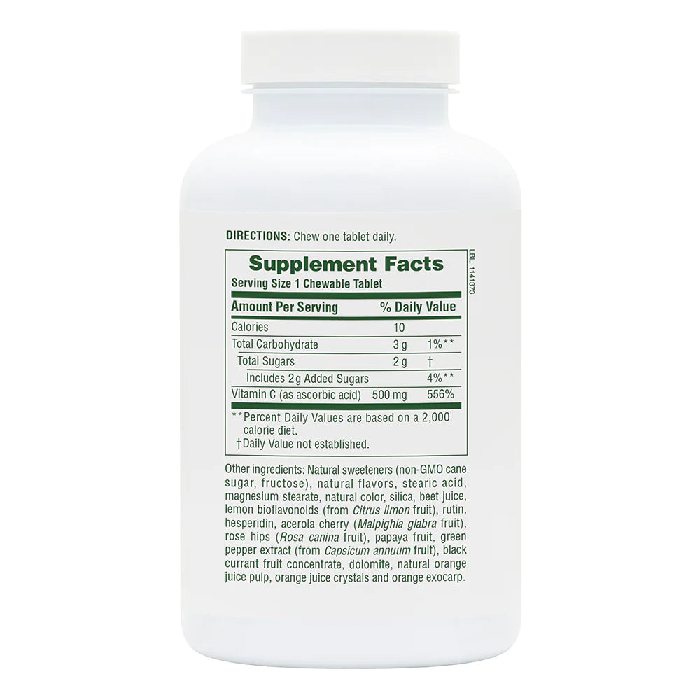 Orange Juice C 500 mg - Chewable Vitamin C - Nature's Plus