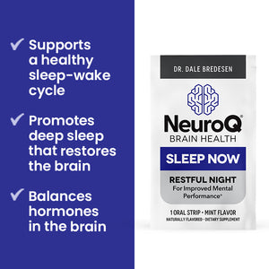 NeuroQ Sleep Now Strips- Life Seasons- 30 oral strips