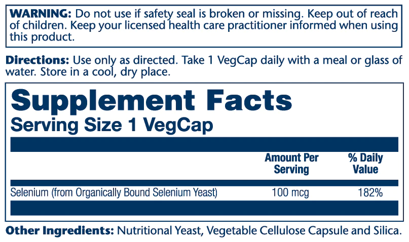 Selenium 100 mcg