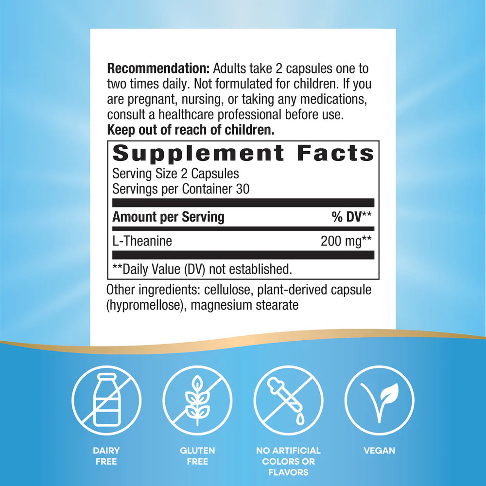 L-Theanine  - Nature's Way - 60 capsules