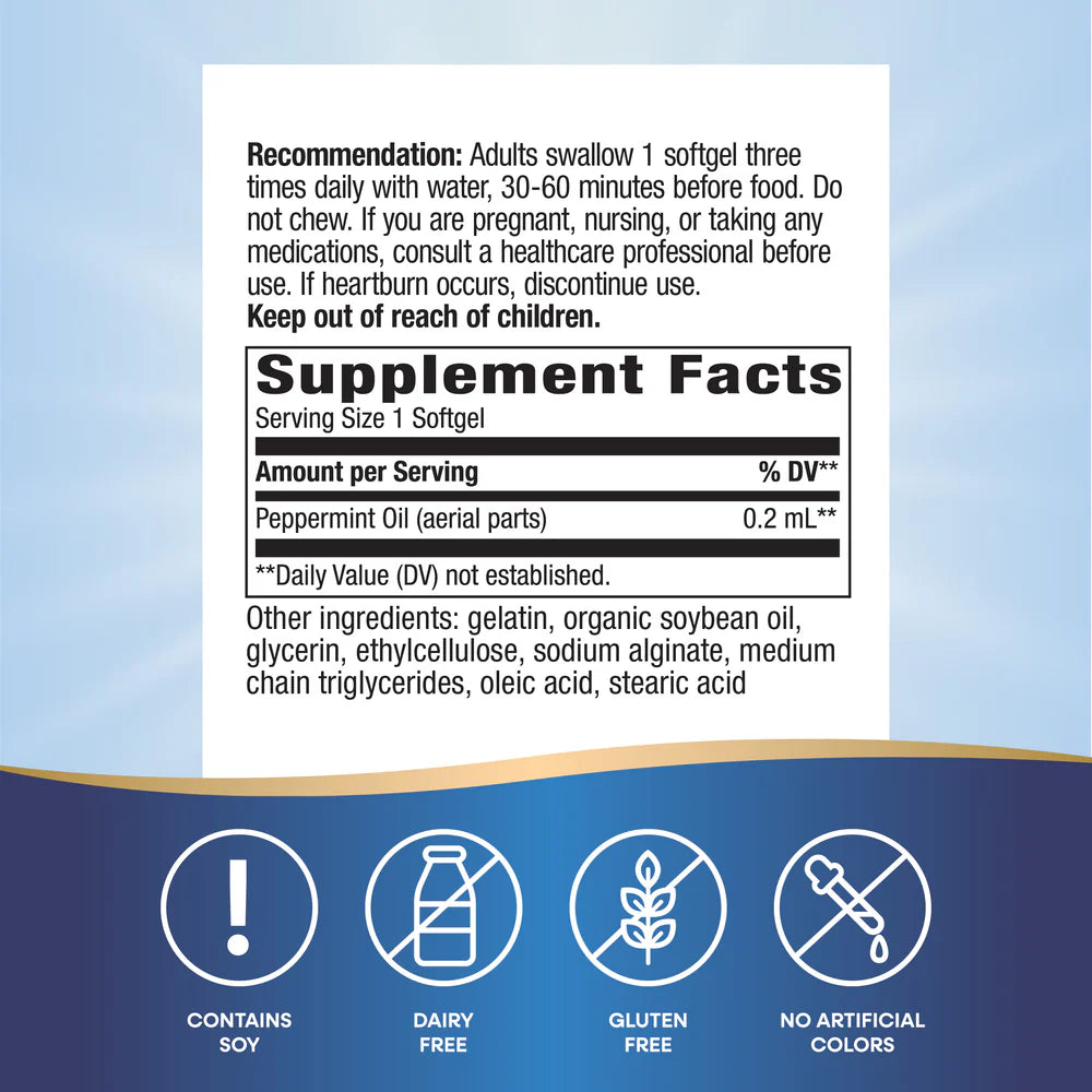 Pepogest (Peppermint Oil) - Nature's Way - 60 soft gels