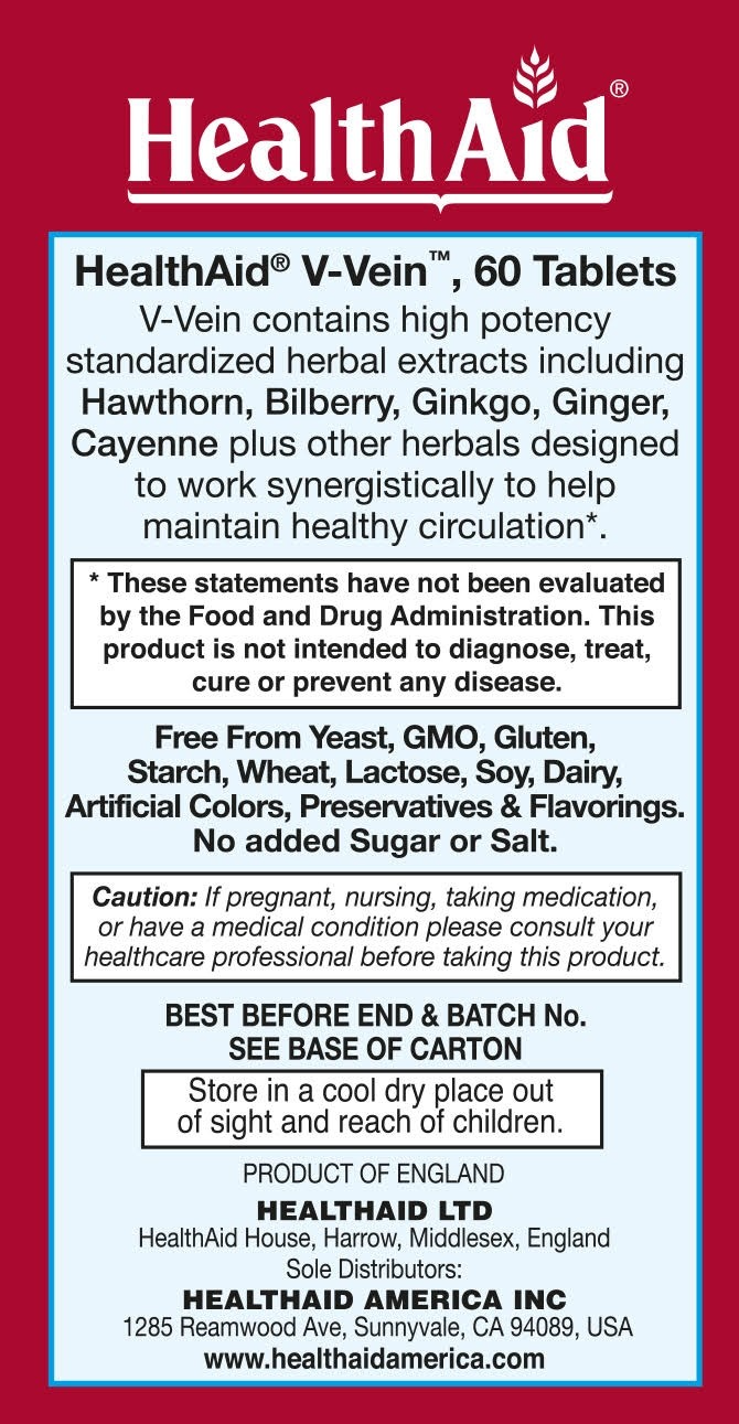 V-Vein - HealthAid - 60 tablets