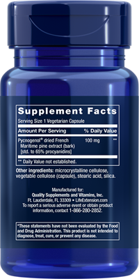 A bottle of Life Extension Pycnogenol®