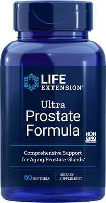 A bottle of Life Extension Ultra Prostate Formula