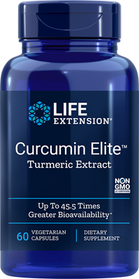 A bottle of Life Extension Curcumin Elite™ Turmeric Extract