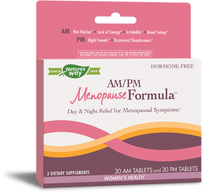 A package of Nature's Way AM/PM Menopause Formula™