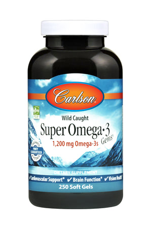 A bottle of Carlson Super Omega-3 Gems®