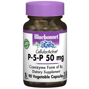 A bottle of Bluebonnet Cellular Active® P-5P 50 mg