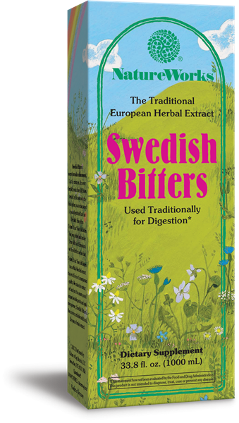 A package of NatureWorks Swedish Bitters