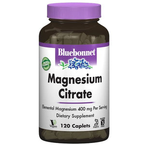 A bottle of Bluebonnet Magnesium Citrate 400 mg
