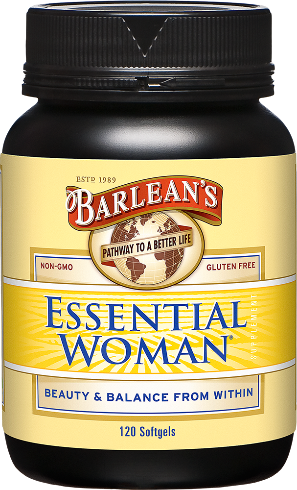 A bottle of Barleans Essential Woman®