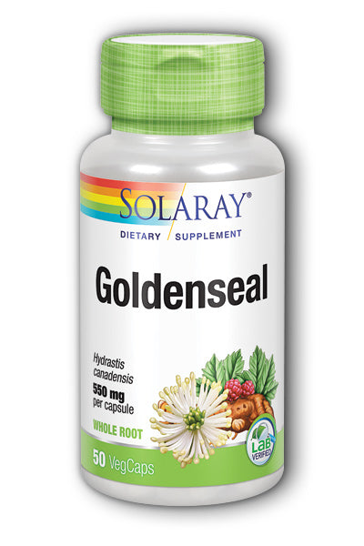 A bottle of Solaray Goldenseal Root