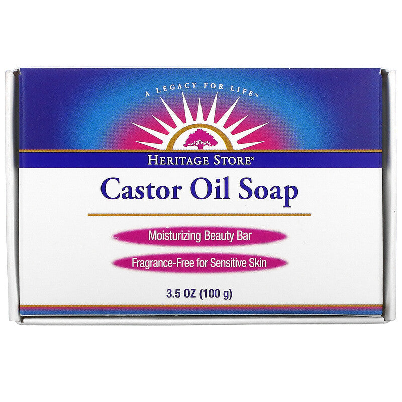 Castor Oil Soap - Heritage Store - 3.5 oz