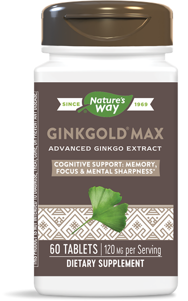 A bottle of Nature's Way Ginkgold® Max