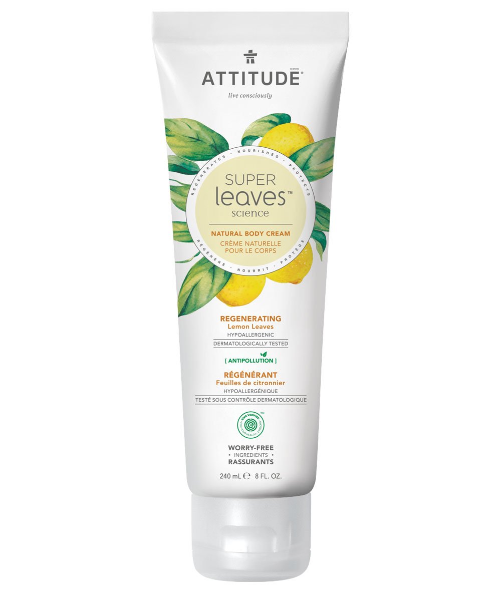 Regenerating Natural Body Cream - Lemon Leaves - Attitude
