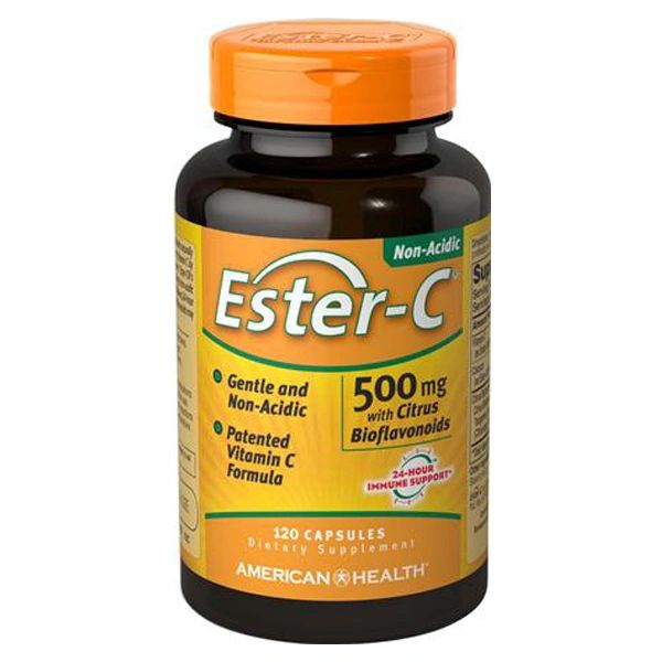 A bottle of American Health Ester-C® 500 mg