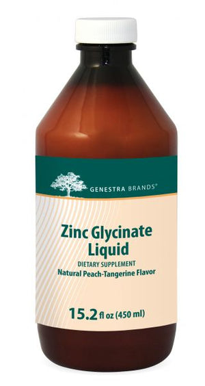 A bottle of Genestra Brants Zinc Glycinate Liquid