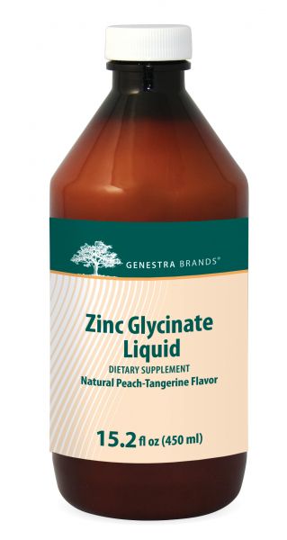 A bottle of Genestra Brants Zinc Glycinate Liquid