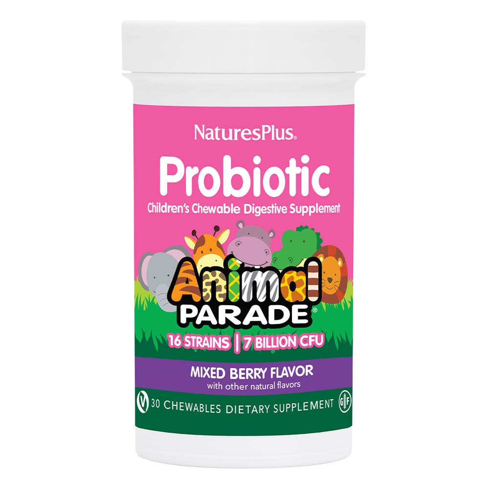 Animal Parade Probiotic - Mixed Berry Flavor - 30 chewables