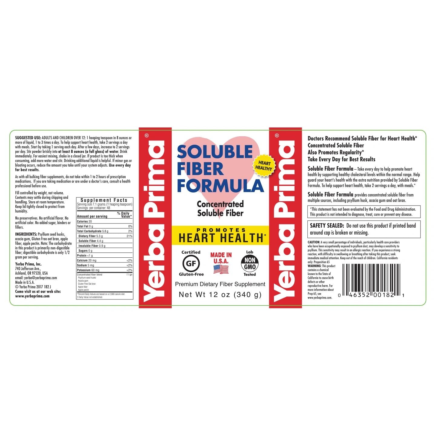 Soluble Fiber Formula