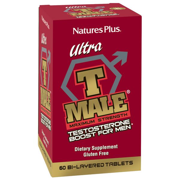 A package of Nature's Plus Ultra T Male Extended Release Bilayer Tablets