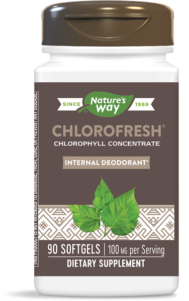 A bottle of Nature's Way Chlorofresh®