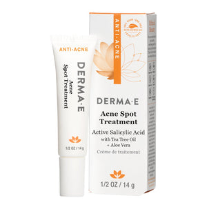 A bottle and package for Derma-E