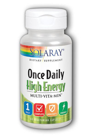 A bottle of Solaray Once Daily High Energy Multivitamin