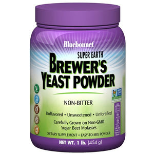 A jar of Bluebonnet Super Earth® Brewer’s Yeast Powder