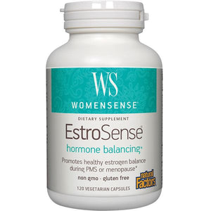 A bottle of Natural Factors WomenSense® EstroSense®