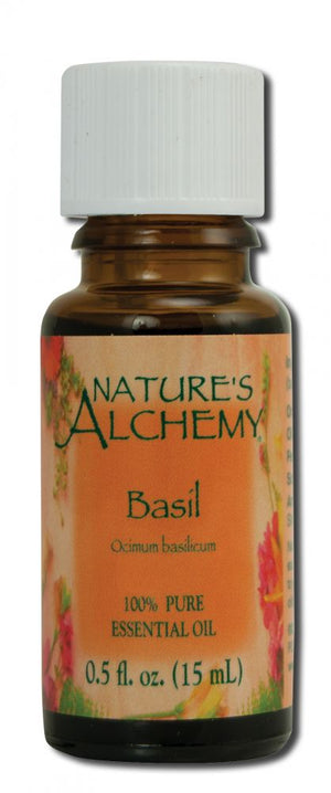 Essential Oil Basil .5 oz - Nature's Alchemy