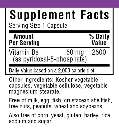 A bottle of Bluebonnet Cellular Active® P-5P 50 mg