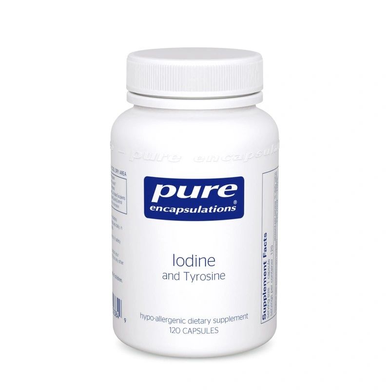 A bottle of Pure Iodine and Tyrosine