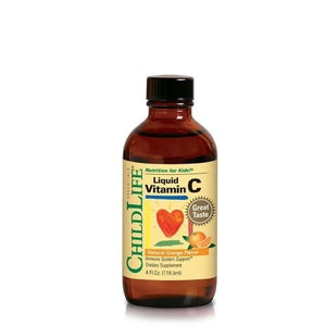 A bottle of ChildLife Liquid Vitamin C