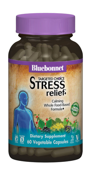 A bottle of Bluebonnet Targeted Choice® Stress Relief