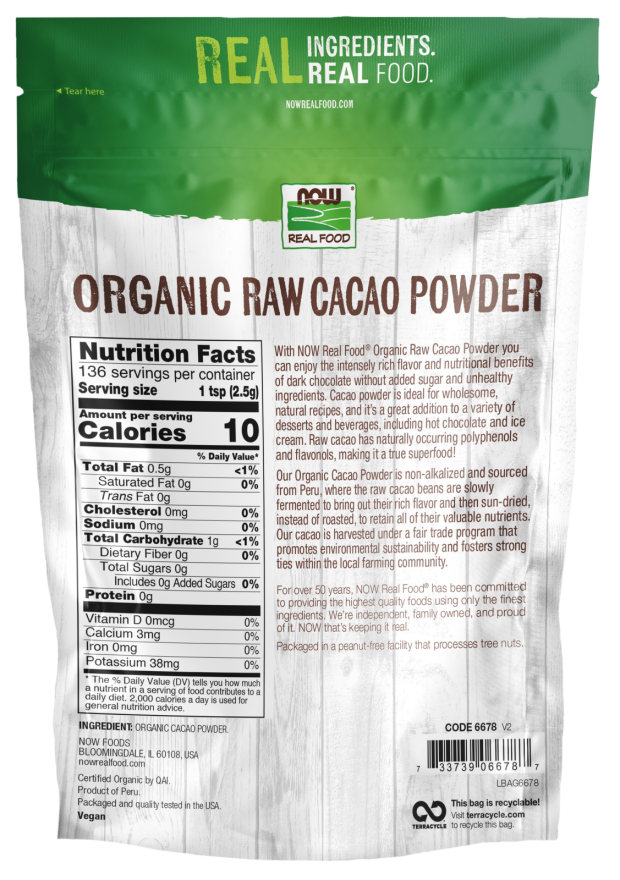 Cacao Powder, Raw & Organic