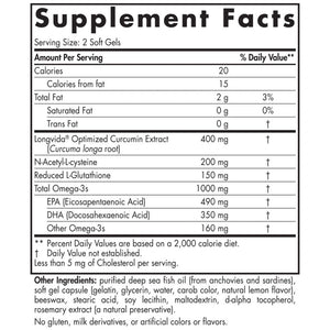 Supplement Facts for Nordic Naturals Omega Curcumin