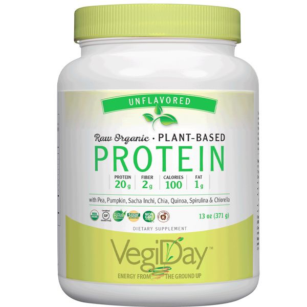 VegiDay™ Raw Organic Plant-Based Protein Unflavored