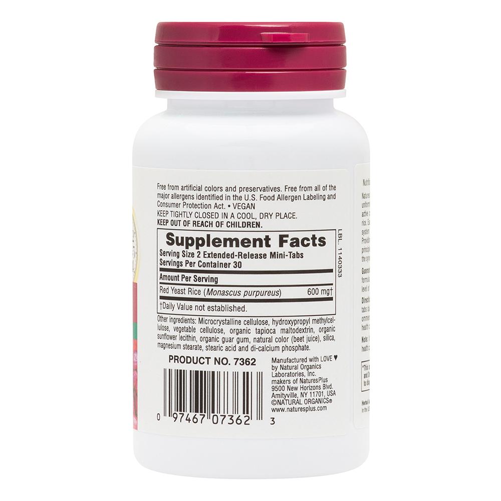 Herbal Actives Red Yeast Rice 600 mg Extended Release Mini-Tabs