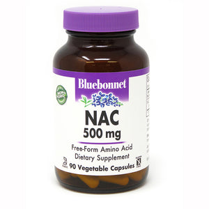A bottle of Bluebonnet NAC 500 Mg