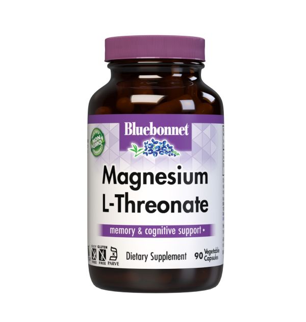 Magnesium L-Threonate - Bluebonnet - 90 vegetable capsules