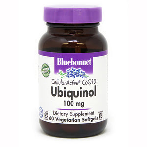 A bottle of Bluebonnet CellularActive® CoQ10 Ubiquinol 100 mg