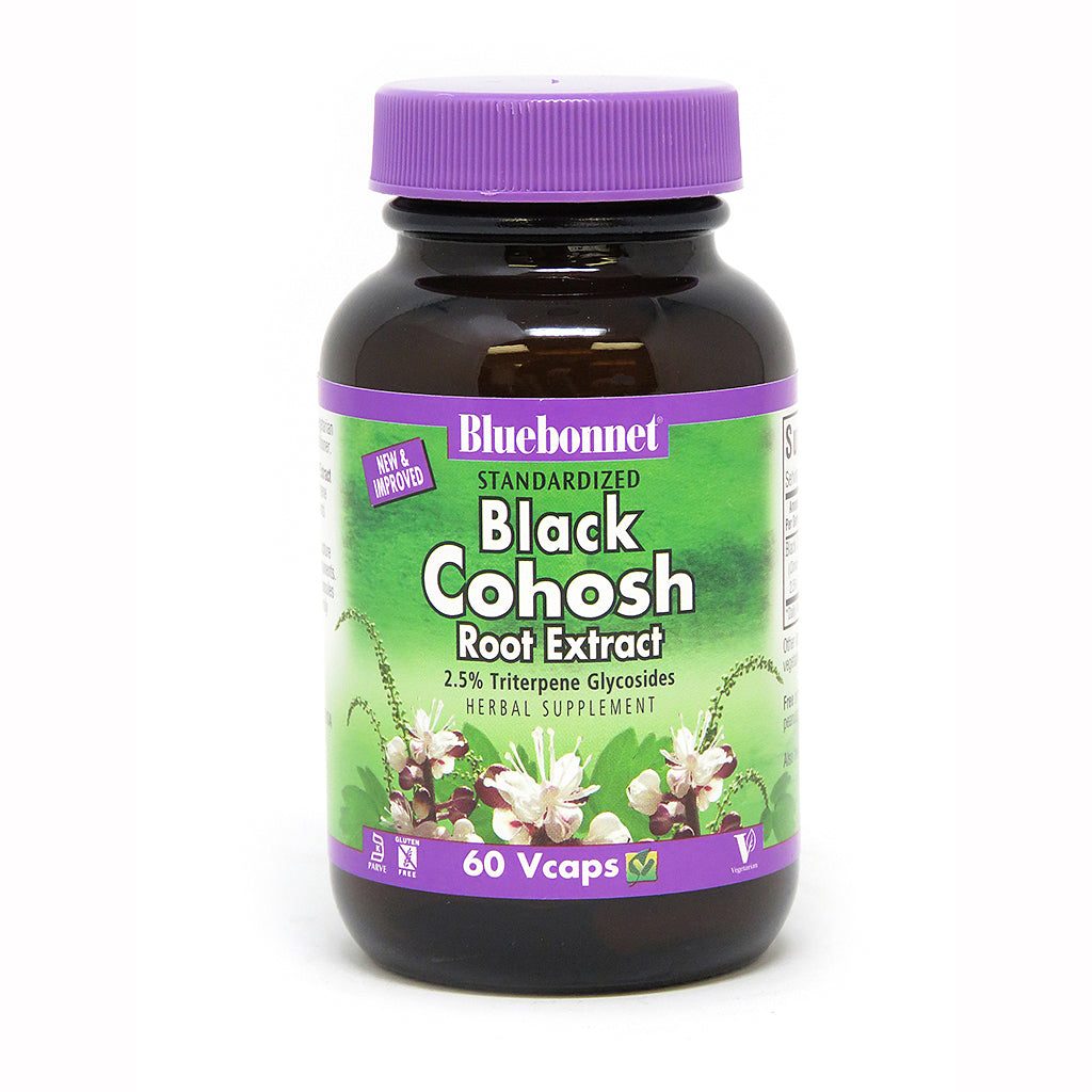 A bottle of Bluebonnet Black Cohosh Root Extract