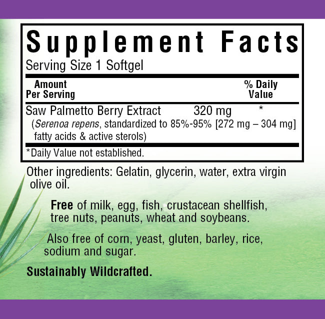 A bottle of Bluebonnet Extra-Strength Saw Palmetto Berry Extract