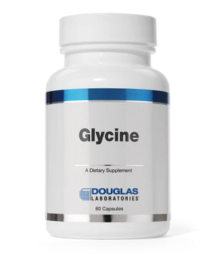 A bottle of Douglas Laboratories Glycine 500 mg