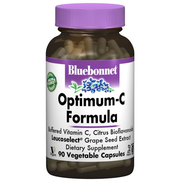 A bottle of Bluebonnet Optimum-C Formula